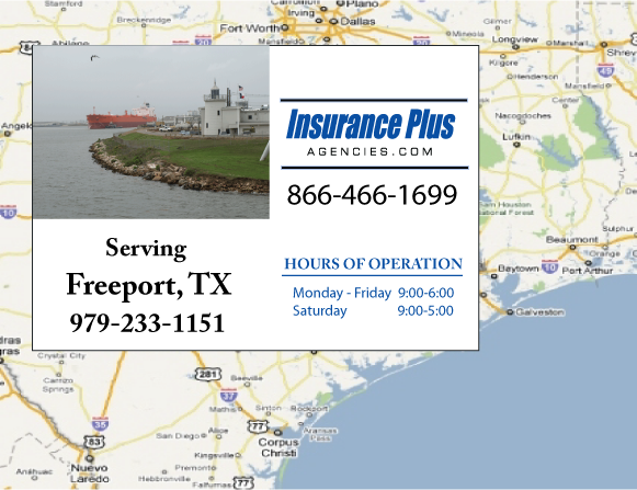 Insurance Plus Agencies of Texas (979)233-1151 is your Texas Fair Plan Association Agent in Freeport, TX.
