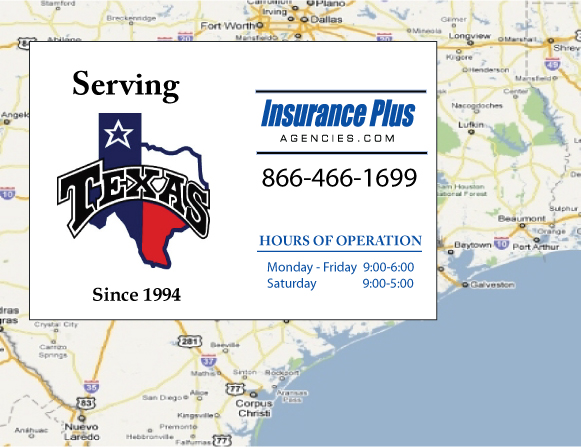 Insurance Plus Agencies of Texas (936)230-5621 is your Commercial Liability Insurance Agency serving Broaddus, Texas. Call our dedicated agents anytime for a quote. We are here for 24/7 to find the Texas Insurance that's right for you.